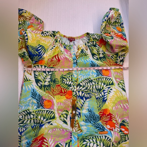 STAUD
Vincent Linen Long Sleeve Tunic In Capri M - Picture 9 of 14